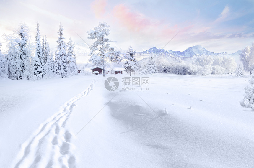 冬季雪景图片