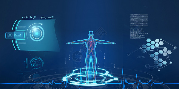 超声影像医疗科技场景设计图片