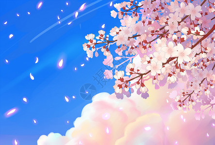 樱花动漫天空图片素材