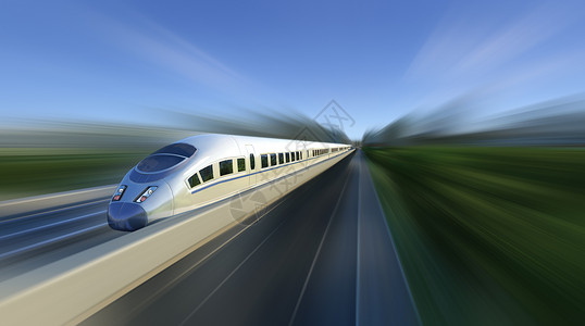 春运旅行高铁行驶场景设计图片