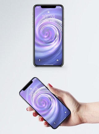 紫色光效抽象宇宙漩涡手机壁纸模板