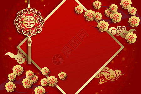 春节喜庆背景红色高清图片素材