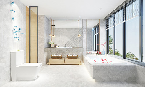 男浴池效果图现代卫生间设计图片
