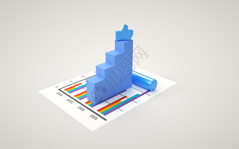 大拇指图标创意数据场景设计图片