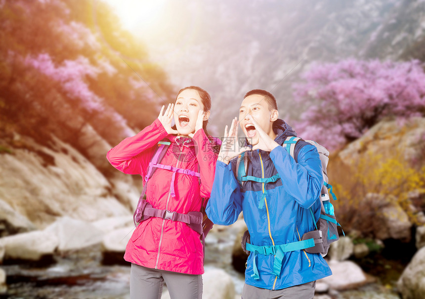 春季登山图片