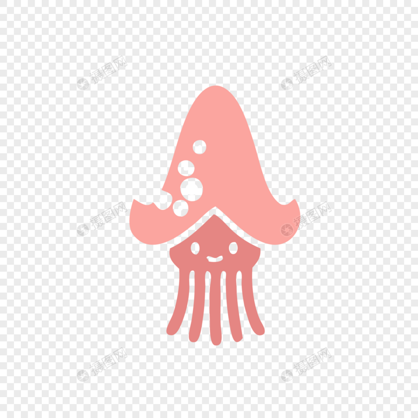 粉色章鱼图片