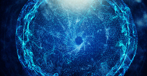 科技粒子漩涡背景图片