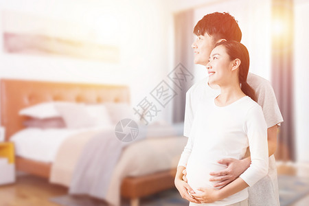丈夫和孕妇关爱孕妇设计图片