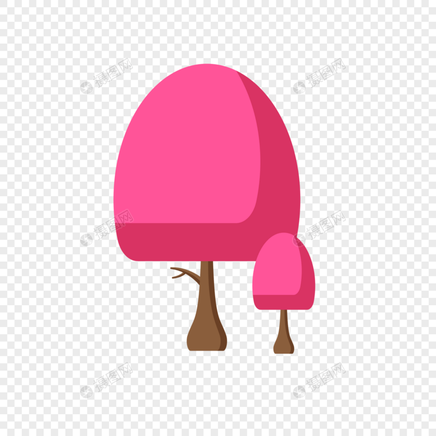 粉红雪糕树图片