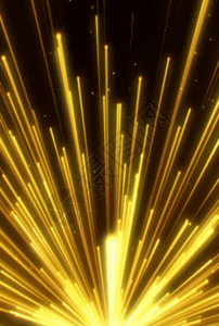 金色光线粒子h5动态背景素材图片