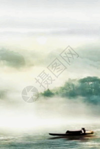 古典人素材古韵古典江南中国风水墨片头h5动态背景素材高清图片