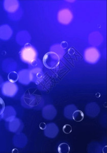 结婚礼仪素材水泡宝蓝色h5动态背景素材高清图片