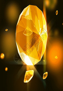 几何体金色钻石金色钻石闪闪发光高清背景高清图片