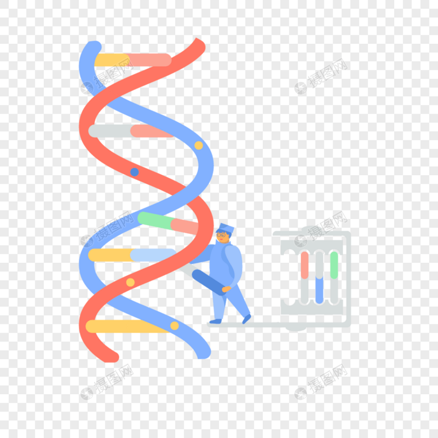 基因DNA研究元素图片