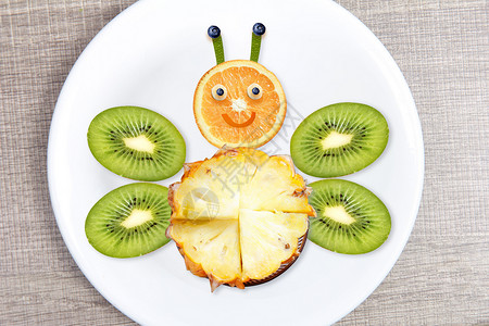 菠萝创意水果蜜蜂设计图片