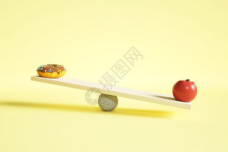 桃子水果插画健康饮食设计图片