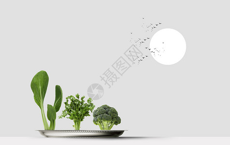 青菜包子创意蔬菜设计图片