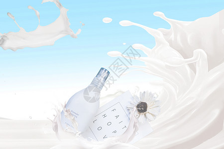 伏特加牛奶乳液设计图片