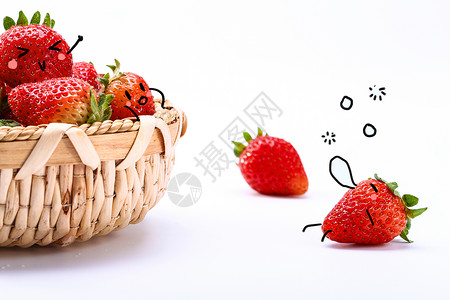 草莓瞌睡图片