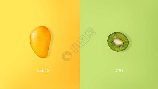 阿方索芒果水果芒果猕猴桃设计图片