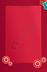 中国风元素海报红色中国风背景设计图片