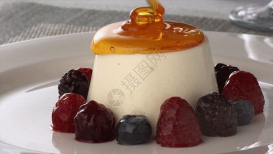 布丁果冻水果甜品GIF高清图片