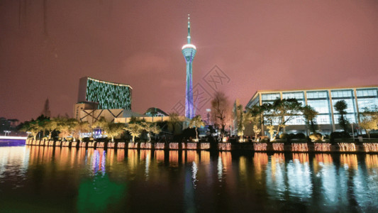 成都电视塔夜景城市夜景GIF高清图片