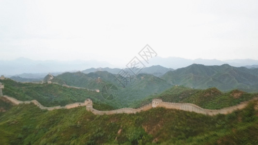 北京山长城航拍GIF高清图片