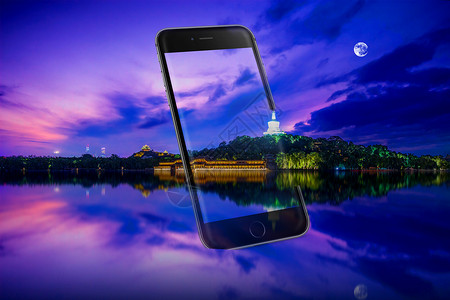 手机里的美景夜景高清图片素材
