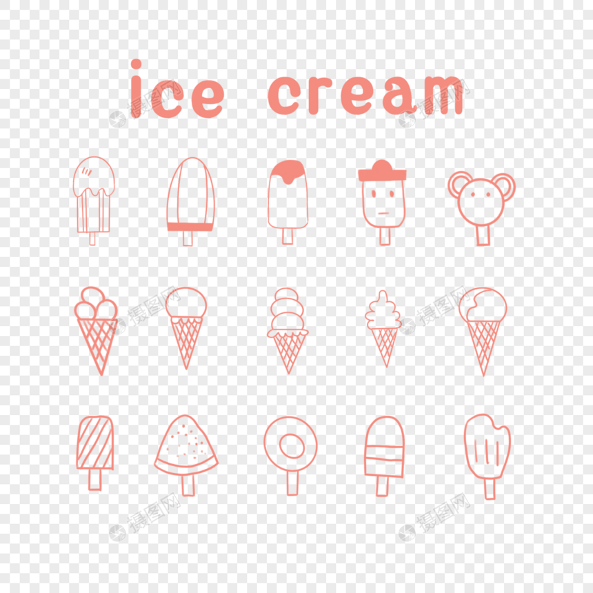 ice cream 冰淇淋背景图片