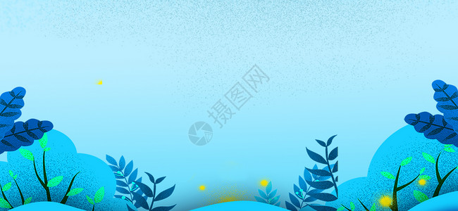 植物插画背景背景图片