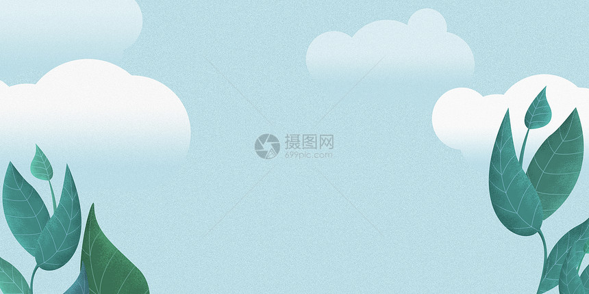 清新插画背景图片