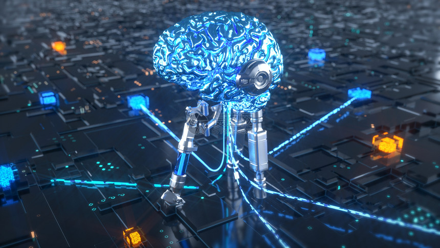 科幻人工智能大脑场景