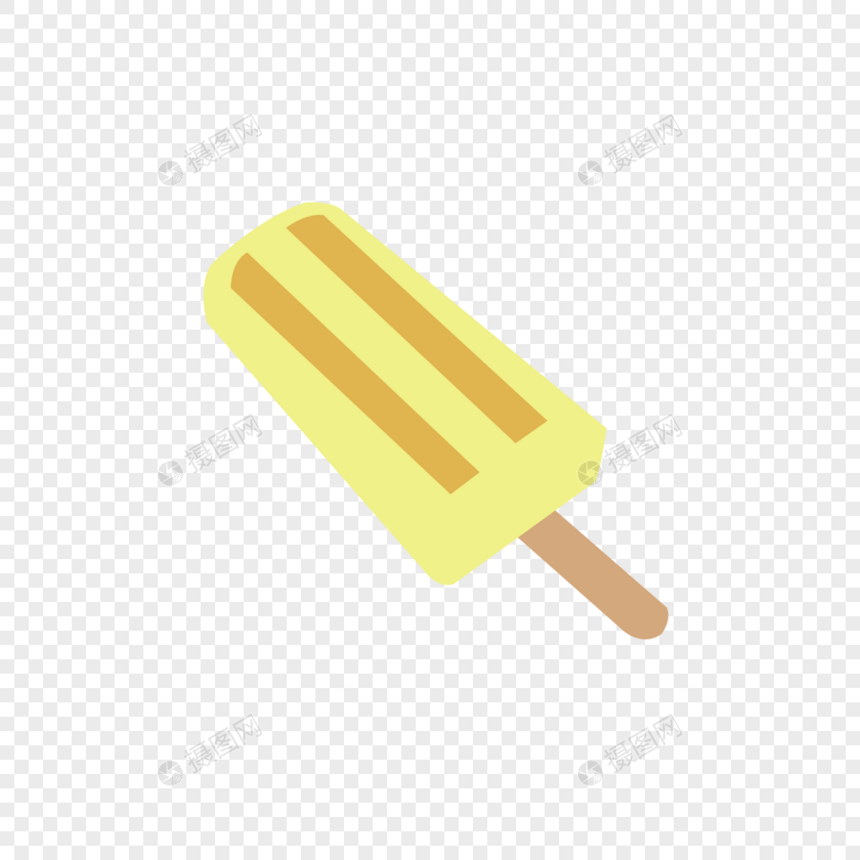 黄色雪糕图片