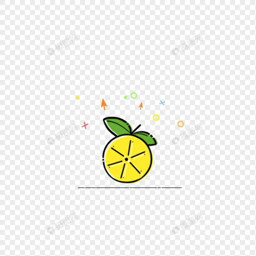 MBE风格夏季水果元素柠檬图片