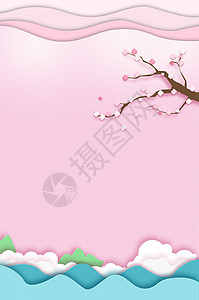 春天樱花背景背景图片