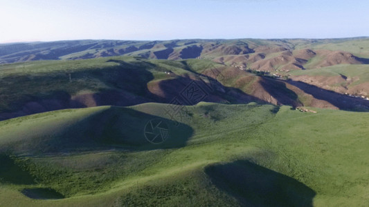 白茫茫大地新疆山区航拍风景GIF高清图片