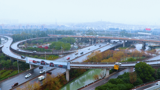 城市高架立交桥GIF图片