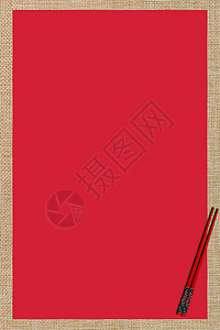 筷子海报红色中国风背景设计图片
