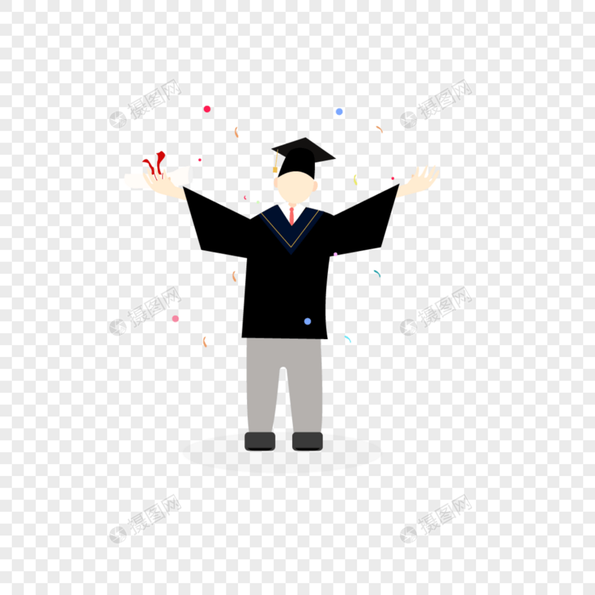 毕业插画图片