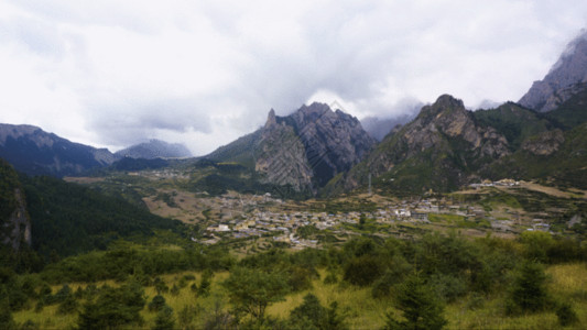 甘肃景点延时甘肃扎尕那山川GIF高清图片