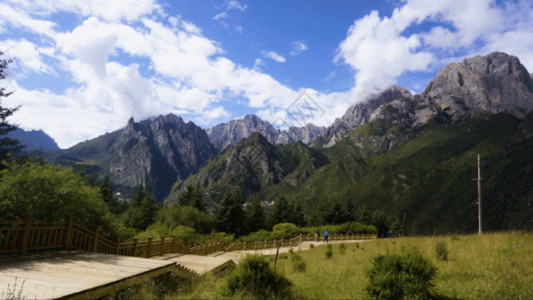 甘肃旅游延时甘肃扎尕那山川GIF高清图片