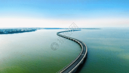 上海青浦淀山湖GIF图片