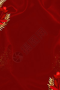 红色花环大气红色背景设计图片