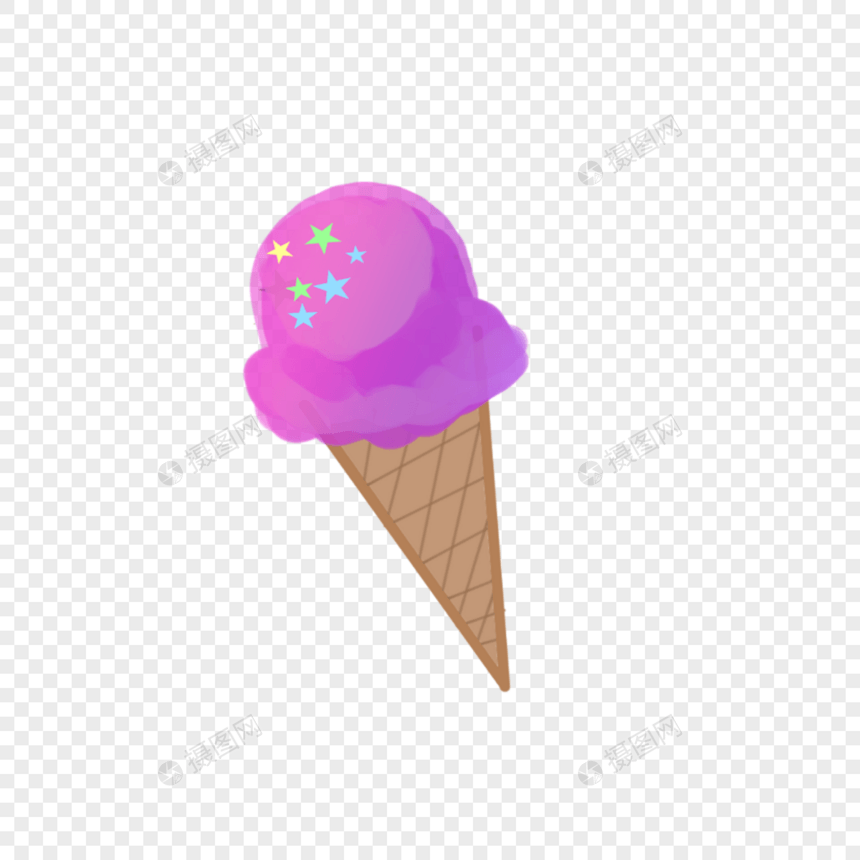 手绘冰淇淋图片