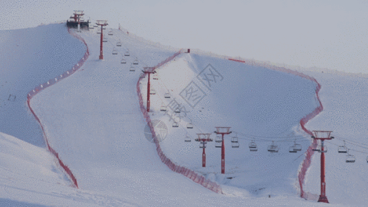 滑雪场GIF图片