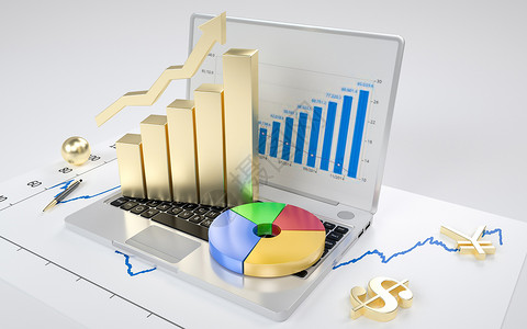 经济元素经济数据分析设计图片