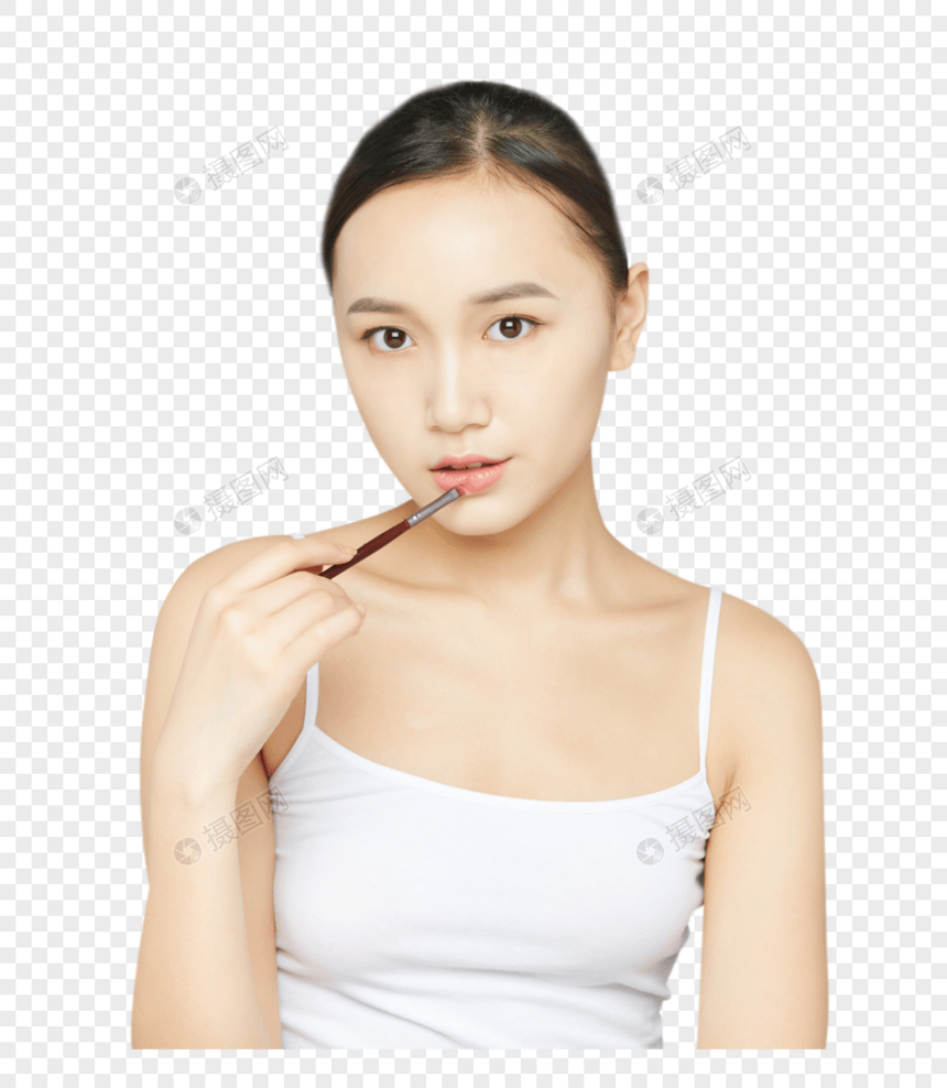 美女画眉图片