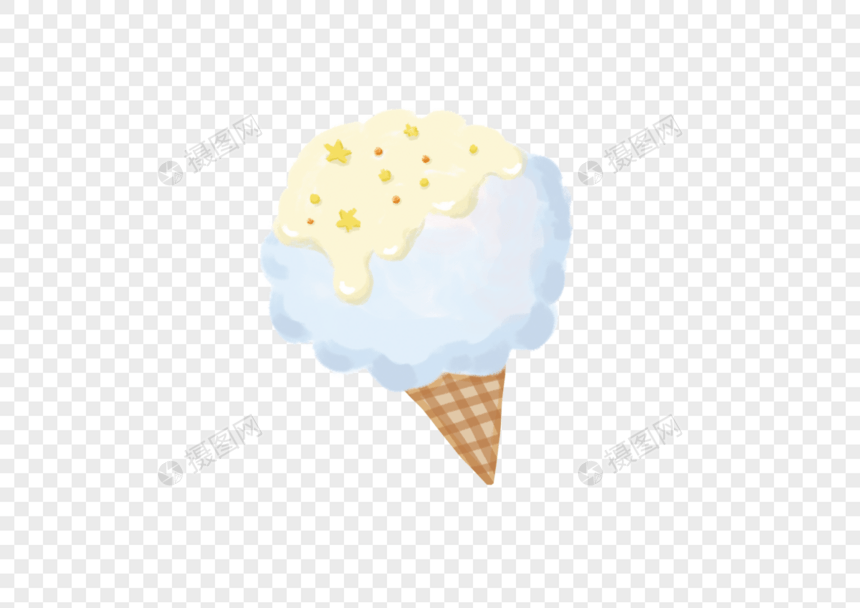 卡通简约美食冰淇淋图片