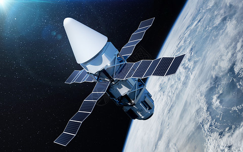 太空卫星空间站场景人造卫星高清图片素材
